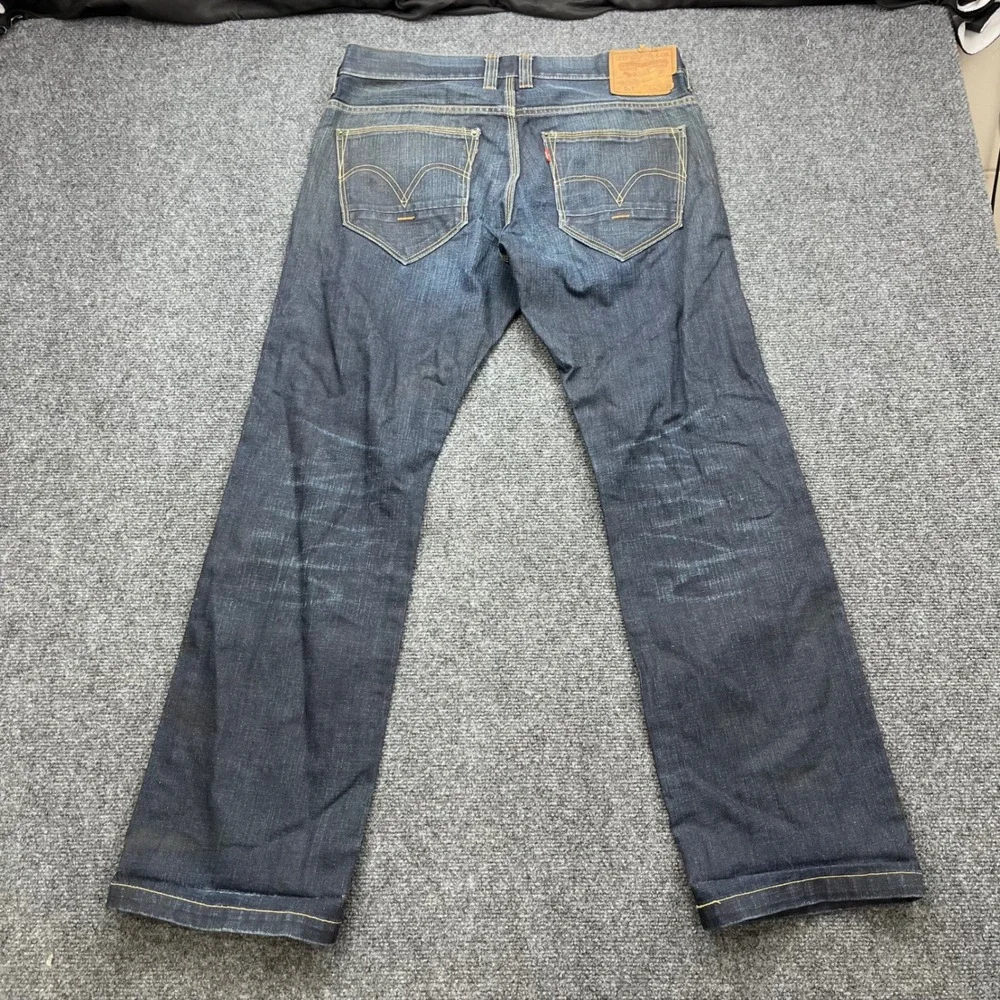 Levi's 514 Slim Straight Leg Denim Dark Wash Indigo Jeans